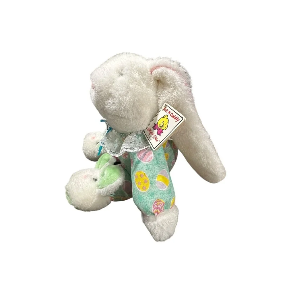 Playful Plush Chrisha Easter Bunny Rabbit Stuffed Animal W/Bunny‎ Slippers TAGS